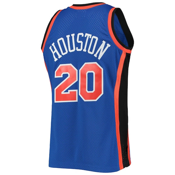 Allan Houston New York Knicks Hardwood Classics Swingman Jersey - Blue - Image 3