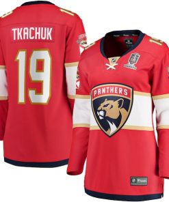 Matthew Tkachuk Florida Panthers  Women's Home 2024 Stanley Cup Champions Breakaway Player Jersey?¨C Red