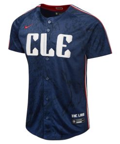 Alternative view of Cleveland Guardians Nike Youth 2024 City Connect Limited Jersey - Navy