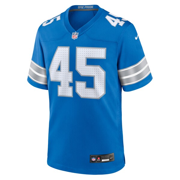 Isaac Ukwu Detroit Lions Nike Game Jersey - Blue - Image 2