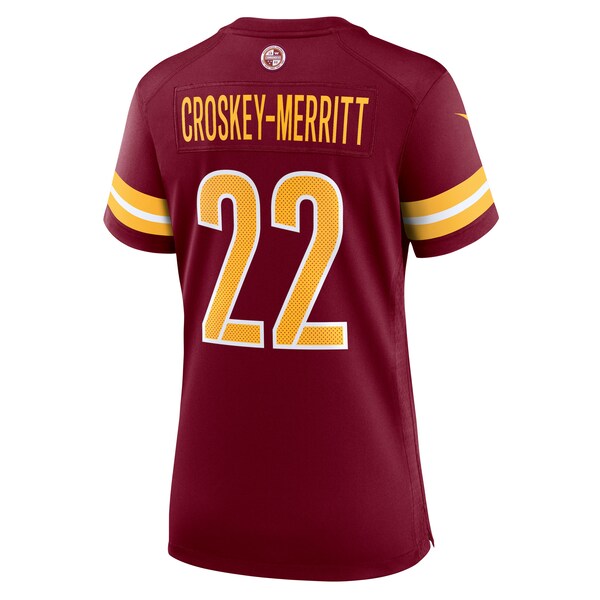 Jacory Croskey-Merritt Washington Commanders Nike Women's Team Game Jersey - Burgundy - Image 3