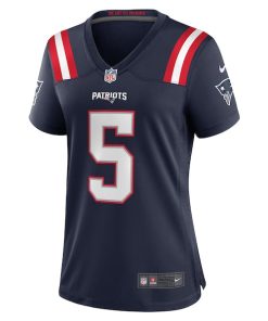 Alternative view of Jalen Reagor New England Patriots Nike Women's Team Game Jersey -  Navy