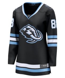 Alternative view of Nate Schmidt Utah Mammoth  Women's Home Breakaway Player Jersey - Black