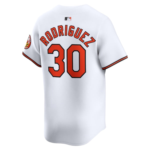Grayson Rodriguez Baltimore Orioles Nike Home Limited Player Jersey - White - Image 3
