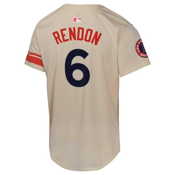 Anthony Rendon Los Angeles Angels Nike Youth City Connect Limited Player Jersey - Cream - Image 3