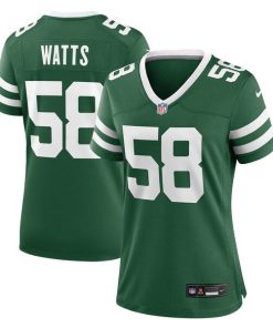 Eric Watts New York Jets Nike Women's Team Game Jersey - Legacy Green
