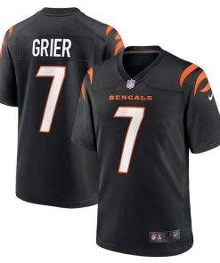 Will Grier Cincinnati Bengals Nike Team Game Jersey -  Black
