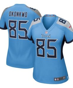 Chigoziem Okonkwo Tennessee Titans Nike Women's Team Game Jersey -  Light Blue