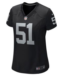 Alternative view of Malcolm Koonce Las Vegas Raiders Nike Women's Game Jersey - Black
