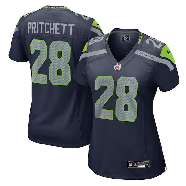 Nehemiah Pritchett Seattle Seahawks Nike Women's Game Jersey - College Navy