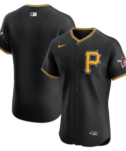 Pittsburgh Pirates Nike Alternate Elite Jersey - Black/White
