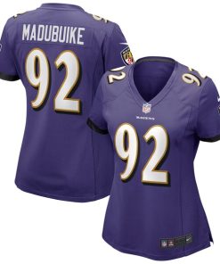 Justin Madubuike Baltimore Ravens Nike Women's Game Jersey - Purple