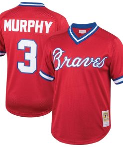 Dale Murphy Atlanta Braves  Cooperstown Collection Mesh Batting Practice  Jersey? - Red
