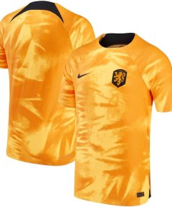 Netherlands National Team Nike 2022/23 Home Vapor Match Authentic Blank Jersey - Orange