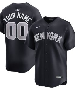 New York Yankees Nike  Alternate Limited Custom Jersey?¨C Navy