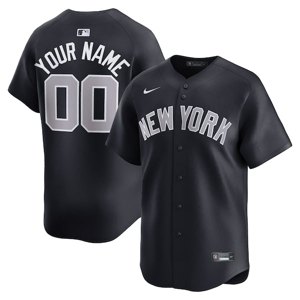 New York Yankees Nike Alternate Limited Custom Jersey?ยจC Navy