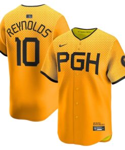 Bryan Reynolds Pittsburgh Pirates Nike City Connect Limited Player Jersey - Gold