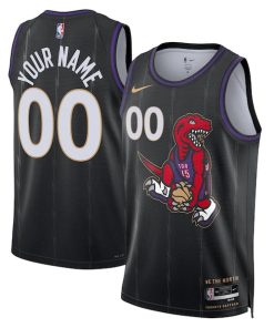 Toronto Raptors Nike Unisex 2024/25 Custom Swingman Jersey - City Edition - Black