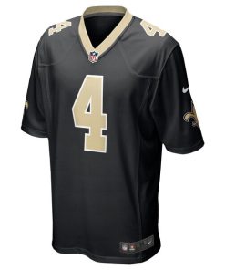 Alternative view of Derek Carr New Orleans Saints Nike Game Jersey - Black