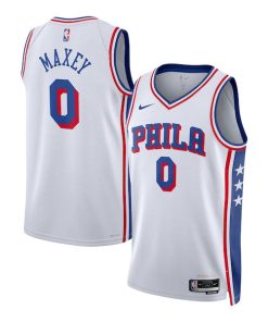 Tyrese Maxey Philadelphia 76ers Nike Unisex Swingman Jersey - Association Edition - White