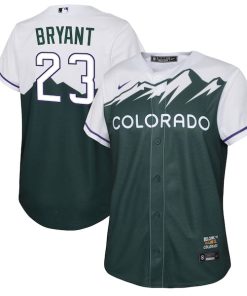 Kris Bryant Colorado Rockies Nike Youth 2022 City Connect Replica Player Jersey - Green