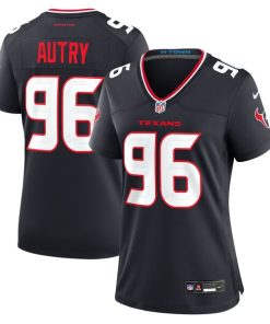 Denico Autry Houston Texans Nike Women's Team Game Jersey -  Navy