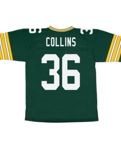 Alternative view of Aaron Collins Green Bay Packers Authentic Throwback Retired Player Jersey - Green