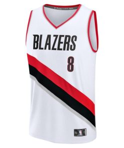 Alternative view of Deni Avdija Portland Trail Blazers  Fast Break Replica Player Jersey - Association Edition - White