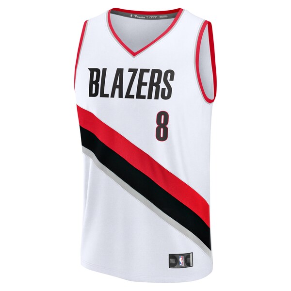 Deni Avdija Portland Trail Blazers Fast Break Replica Player Jersey - Association Edition - White - Image 2