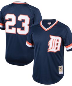 Kirk Gibson Detroit Tigers Youth Cooperstown Collection Mesh Batting Practice Jersey - Navy