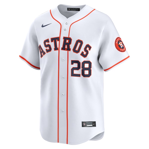 Jon Singleton Houston Astros Nike Home Limited Player Jersey - White - Image 2