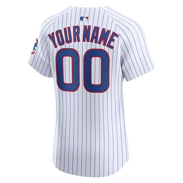 Chicago Cubs Nike Home Elite Custom Jersey - White - Image 3