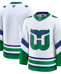 Alternative view of Carolina Hurricanes  Throwback Premium Jersey - White/Red/Black
