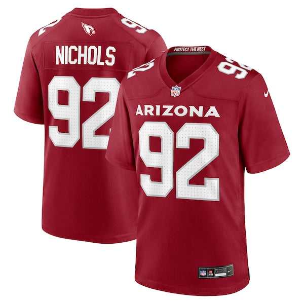 Bilal Nichols Arizona Cardinals Nike Team Game Jersey - Cardinal - Image 2