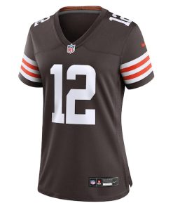 Alternative view of Shedeur Sanders Cleveland Browns Nike Women's 2025 NFL Draft Game Jersey - Brown