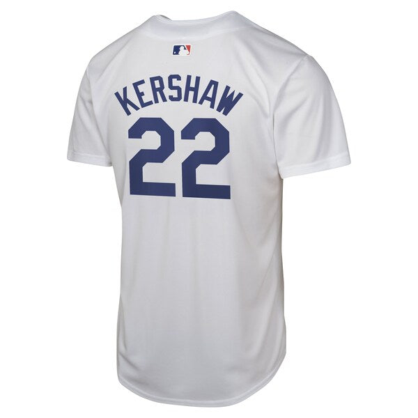 Clayton Kershaw Los Angeles Dodgers Nike Youth Home Player Game Jersey - White - Image 3