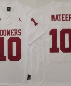 John Mateer NCAA Oklahoma Sooners Jordan Band Vapor Limited Jersey