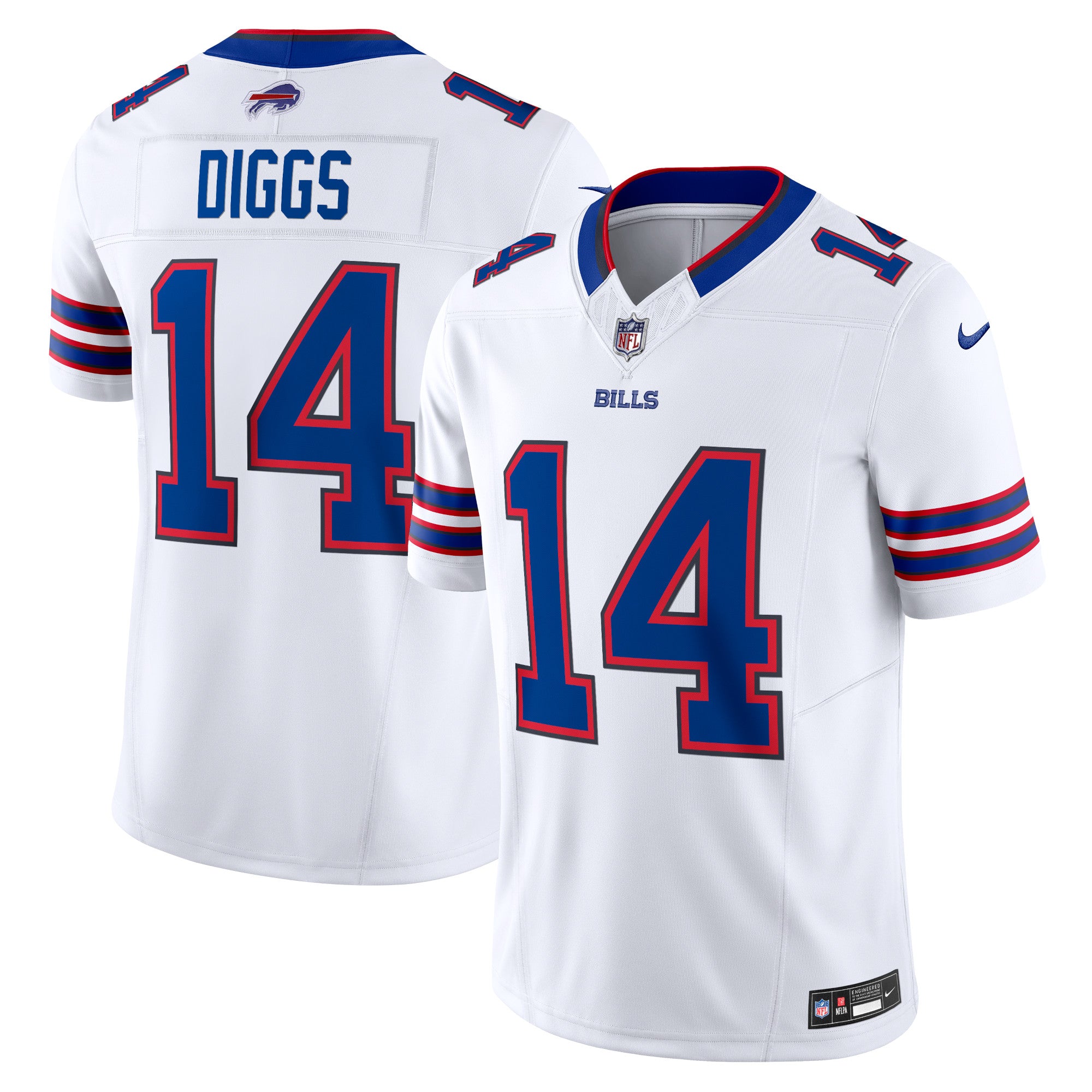 Stefon Diggs Buffalo Bills Nike Vapor F.U.S.E. Limited Jersey - Royal/Red/White - Image 8