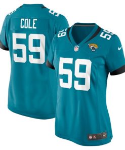 Myles Cole Jacksonville Jaguars Nike Women's  Game Jersey -  Teal