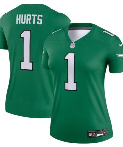 Jalen Hurts Philadelphia Eagles Nike Women's Alternate Legend Player Jersey - Kelly Green