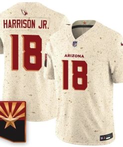 Marvin Harrison Jr. Arizona Cardinals Nike 2025 RIVALRIES Vapor Limited Jersey - Natural