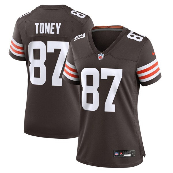 Kadarius Toney Cleveland Browns Nike Women's Team Game Jersey - Brown - Image 2
