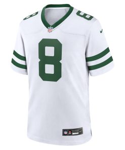 Alternative view of Aaron Rodgers New York Jets Nike Legacy Player Game Jersey - White/Black/Green