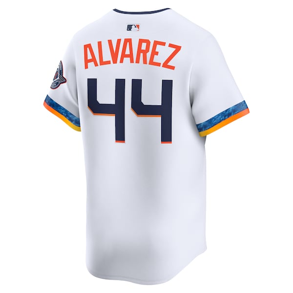 Yordan Alvarez Houston Astros Nike 2025 City Connect Limited Player Jersey - White - Image 3