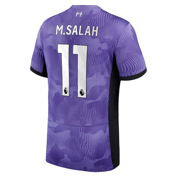 Mohamed Salah Liverpool Nike 2023/24 Third Stadium Replica Player Jersey - Purple - Image 3