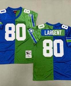 Steve Largent Seattle Seahawks Authentic Split Throwback Retired Player Jersey