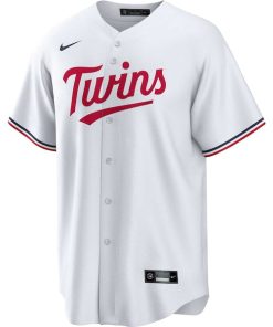 Alternative view of Minnesota Twins Nike Home Replica Team Jersey - White