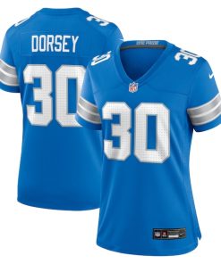 Khalil Dorsey Detroit Lions Nike Women's Team Game Jersey -  Blue
