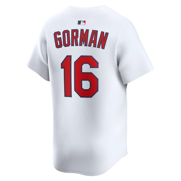 Nolan Gorman St. Louis Cardinals Nike Home Limited Player Jersey - White - Image 3