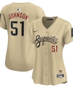 Randy Johnson Arizona Diamondbacks Nike Women's City Connect Retired Player Jersey - Sand